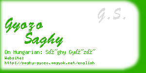 gyozo saghy business card